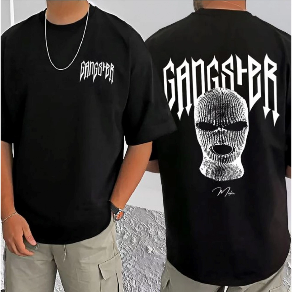 men's casual cotton blend printed round neck half sleeve t shirt (black) men's casual cotton blend printed round neck half sleeve t shirt (black)