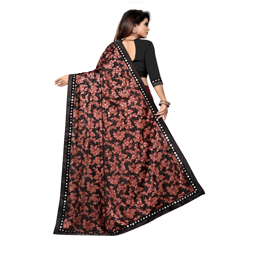 generic women's lycra blend saree with blouse (red, 5 6 mtrs) generic women's lycra blend saree with blouse (red, 5 6 mtrs)