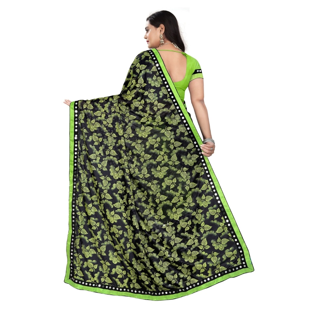 generic women's lycra blend saree with blouse (pista, 5 6 mtrs) generic women's lycra blend saree with blouse (pista, 5 6 mtrs)