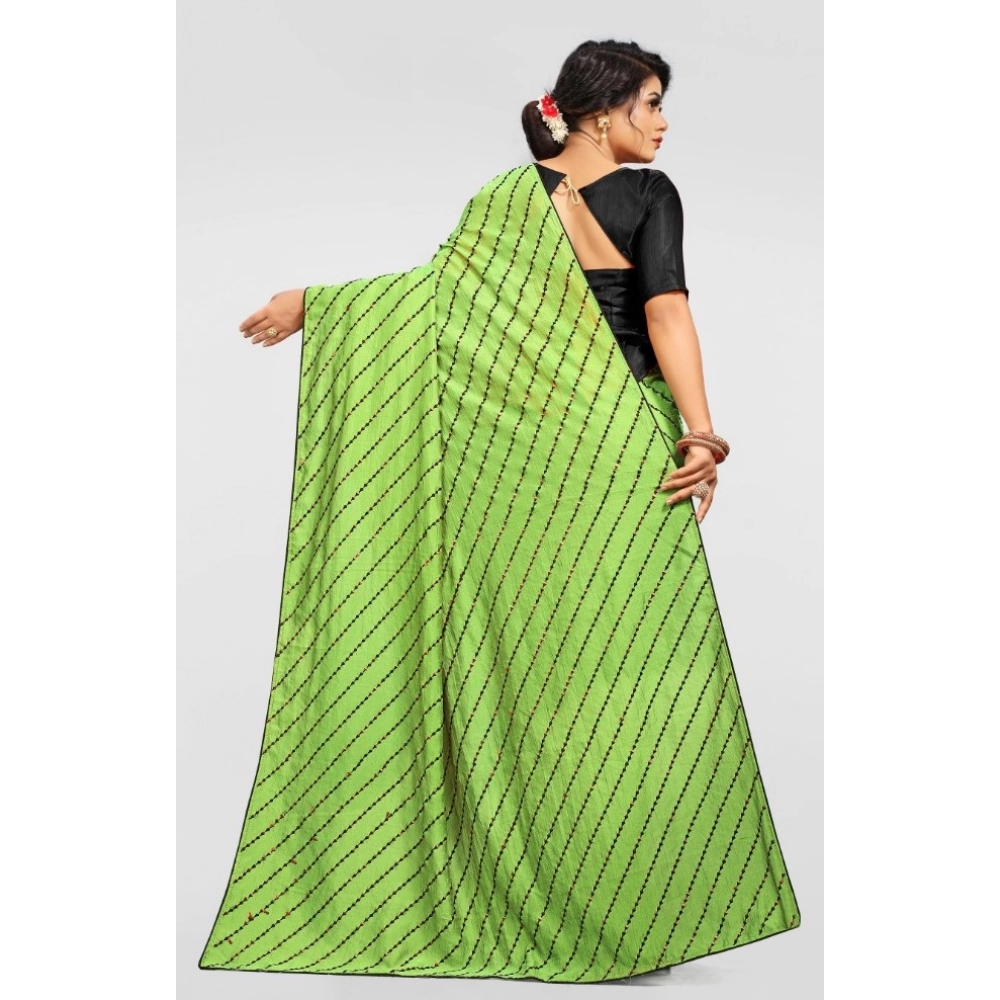 generic women's vichitra saree with blouse (lightgreen, 5 6 mtrs) generic women's vichitra saree with blouse (lightgreen, 5 6 mtrs)