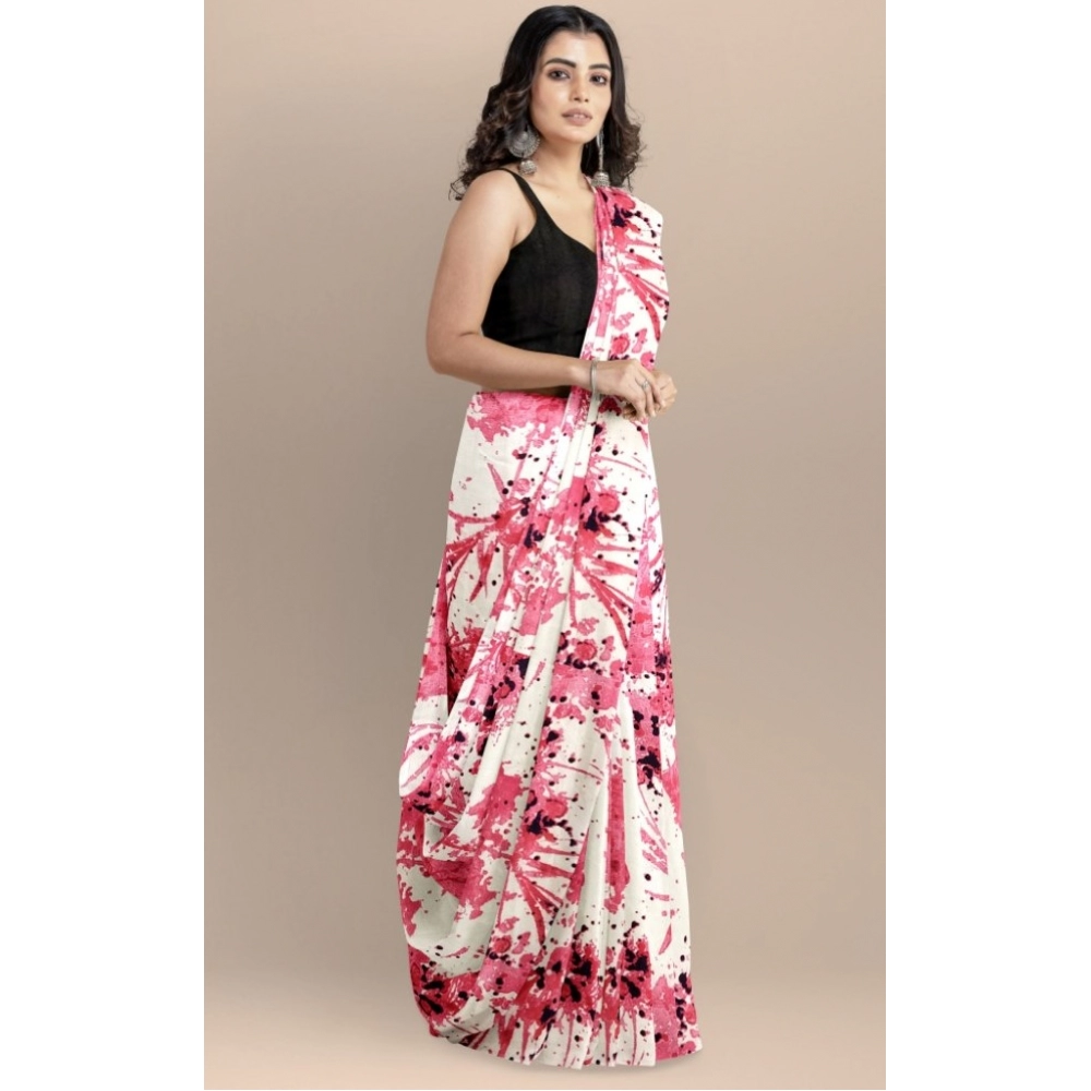 generic women's joya silk saree with blouse (pink, 5 6 mtrs) generic women's joya silk saree with blouse (pink, 5 6 mtrs)