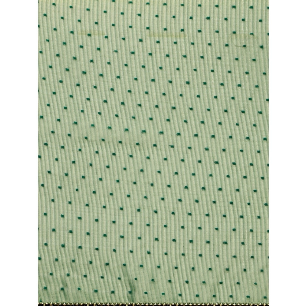 generic women's silk blend embellished saree with unstitched blouse 5.5mtr (light green) generic women's silk blend embellished saree with unstitched blouse 5.5mtr (light green)