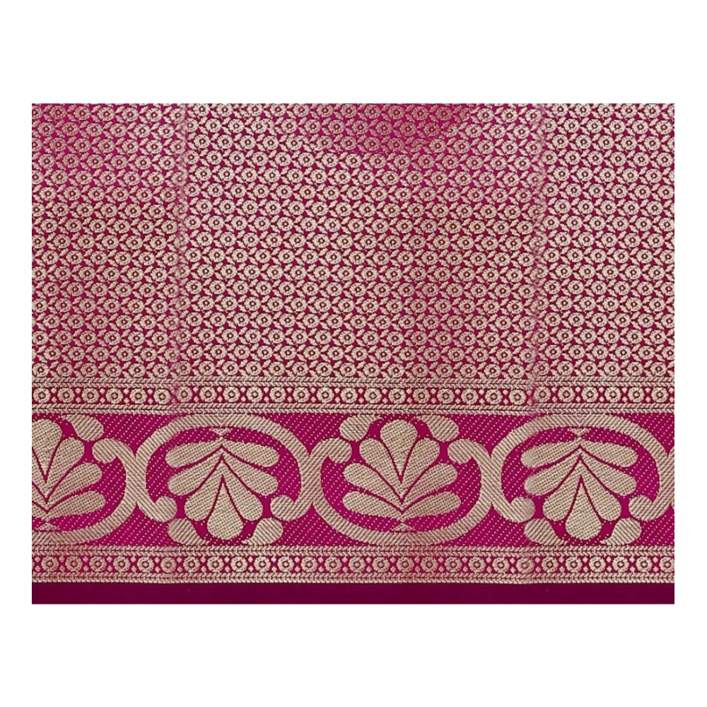 generic women's jacquard woven saree with unstitched blouse 5.5mtr (blue) generic women's jacquard woven saree with unstitched blouse 5.5mtr (blue)