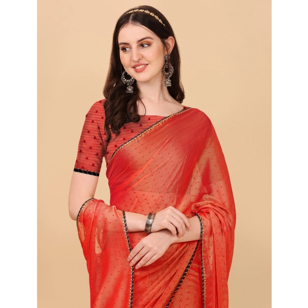 generic women's silk blend embellished saree with unstitched blouse 5.5mtr (red) generic women's silk blend embellished saree with unstitched blouse 5.5mtr (red)