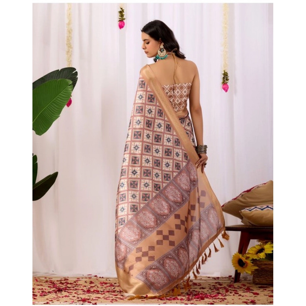 generic women's faux silk printed saree with unstitched blouse 5.5mtr (multicolor) generic women's faux silk printed saree with unstitched blouse 5.5mtr (multicolor)